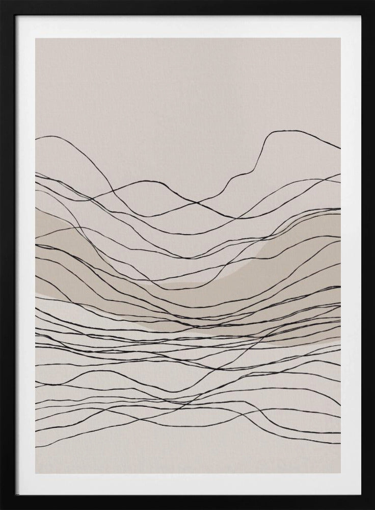 Serene lijngolven | Poster