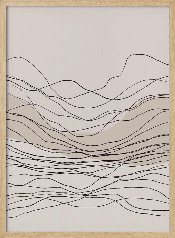 Serene lijngolven | Poster