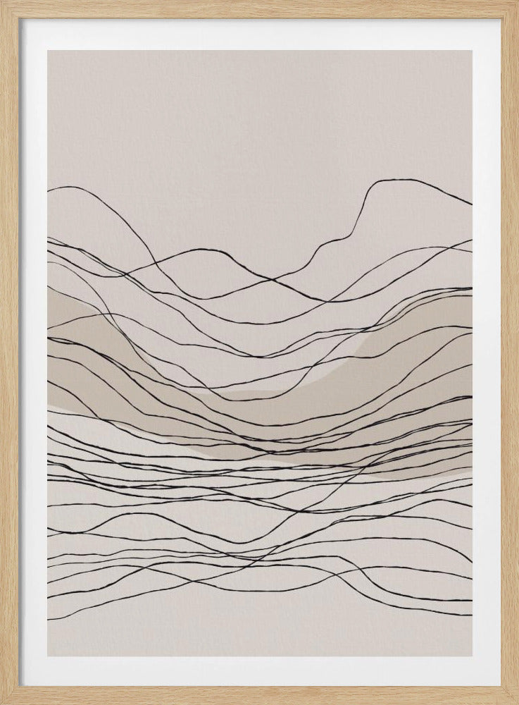 Serene lijngolven | Poster