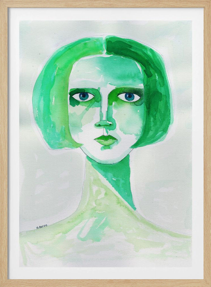 Groen meisje | Poster