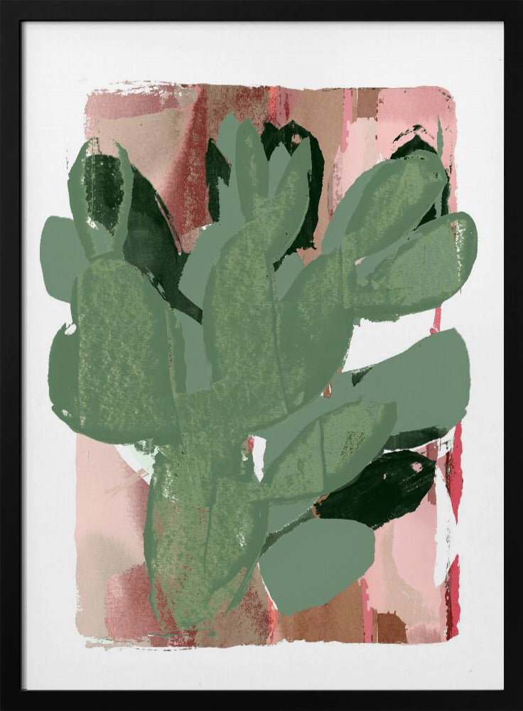 Cactus Groen Roze 3 | Poster