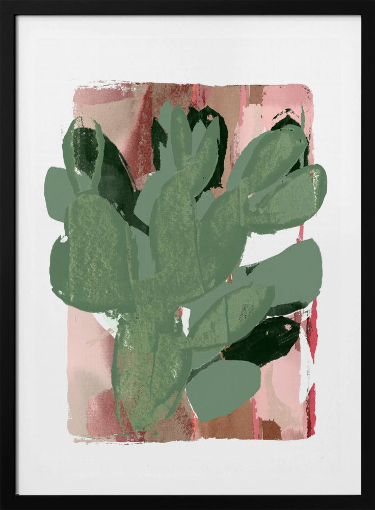 Cactus Groen Roze 3 | Poster