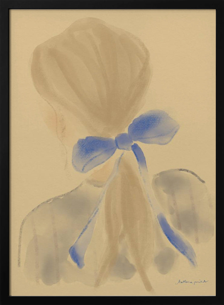 Meisje met een blauw haarlint | Poster