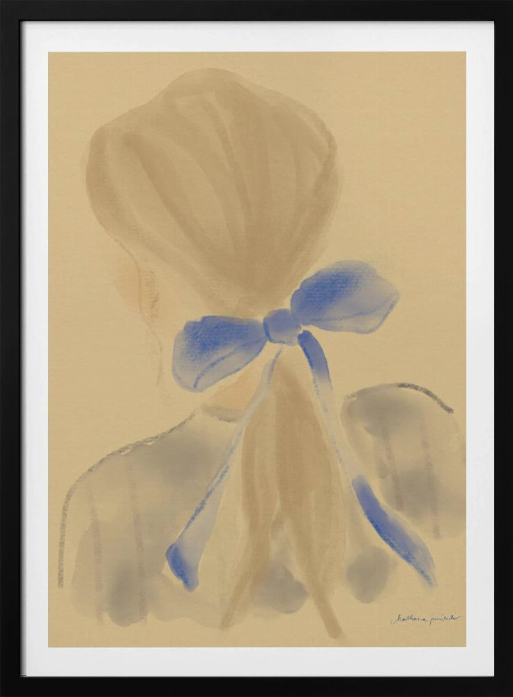 Meisje met een blauw haarlint | Poster