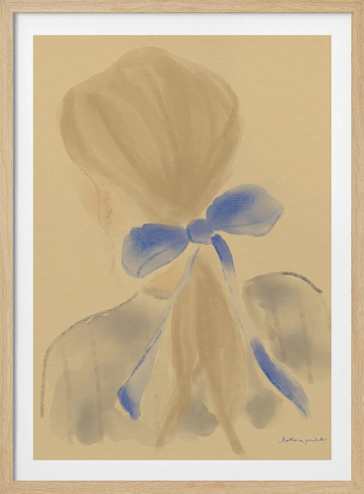 Meisje met een blauw haarlint | Poster