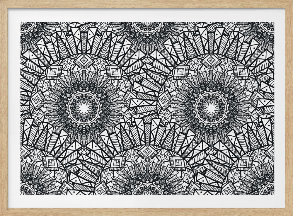 Abstracte Mandala Lijnkunst | Poster