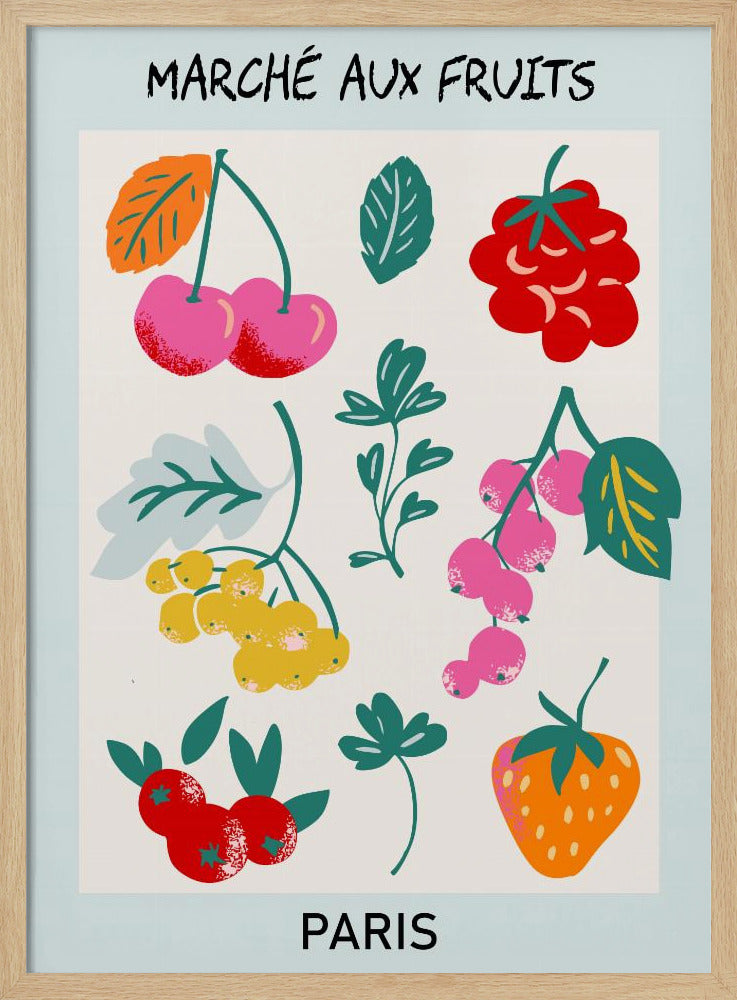 Fruitmarkt Parijs | Poster