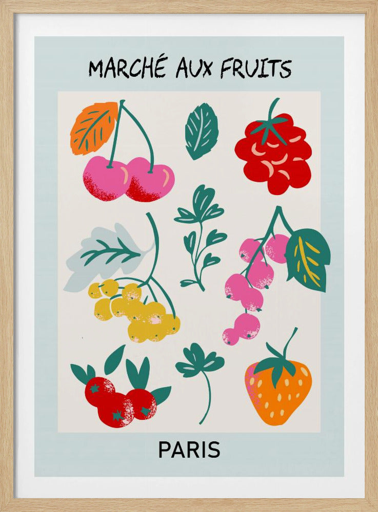 Fruitmarkt Parijs | Poster