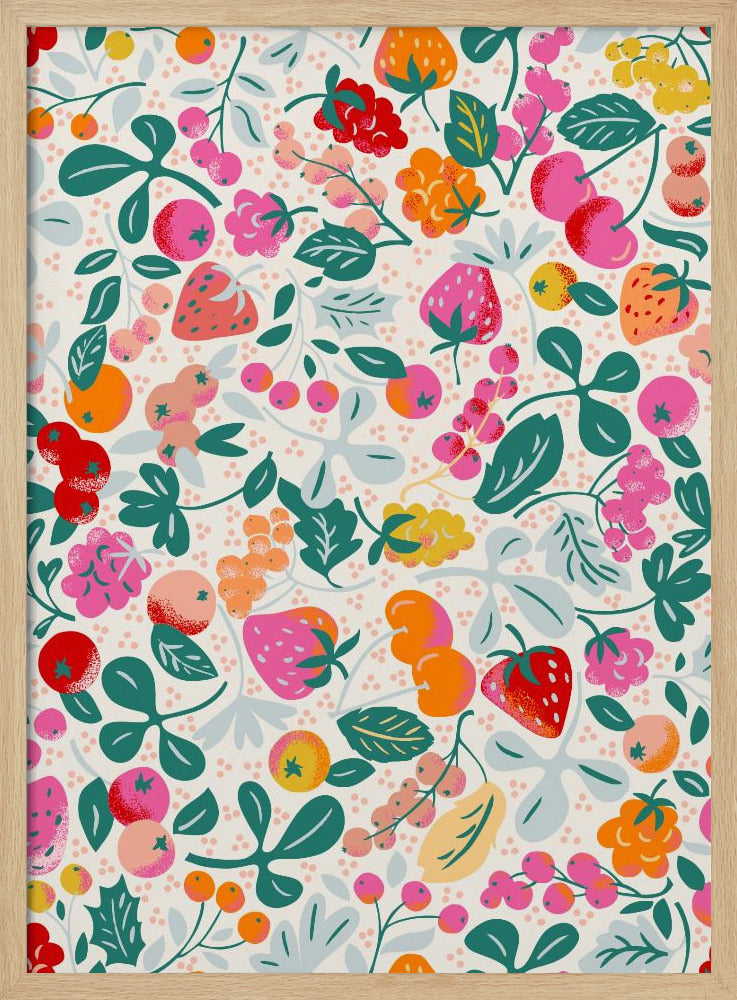 Fruitig naadloos patroon | Poster