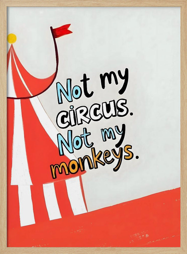 Niet mijn circus | Poster