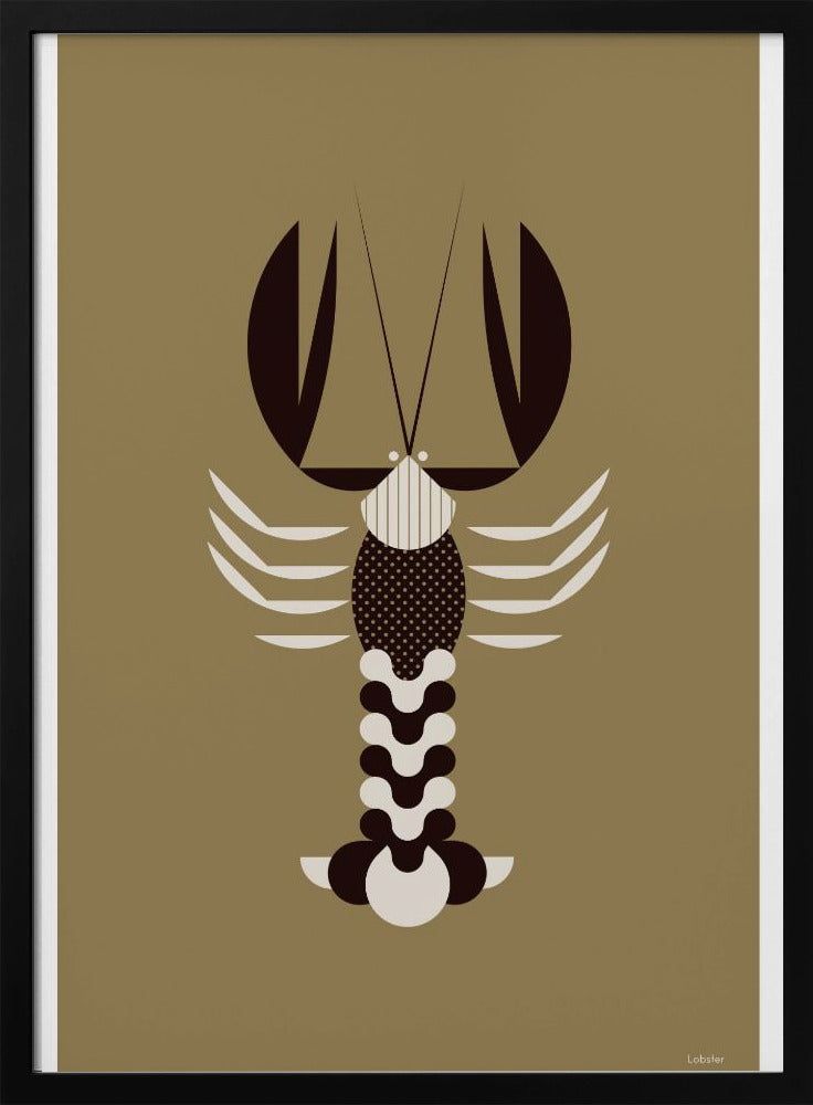 Gouden dieren - Kreeft (goud) | Poster