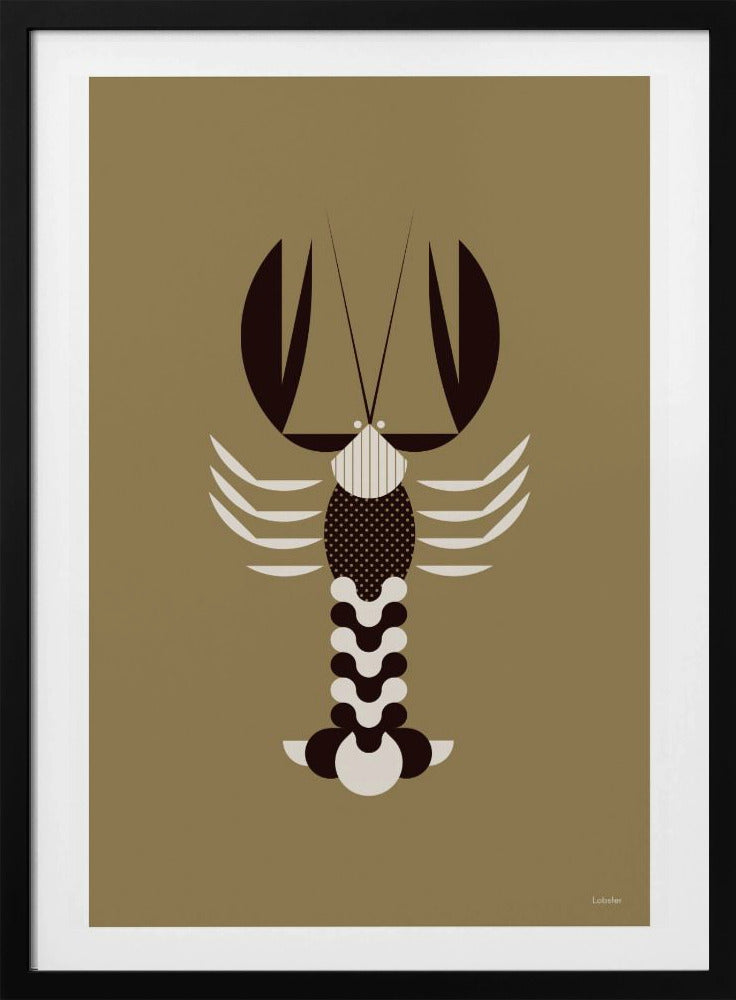Gouden dieren - Kreeft (goud) | Poster