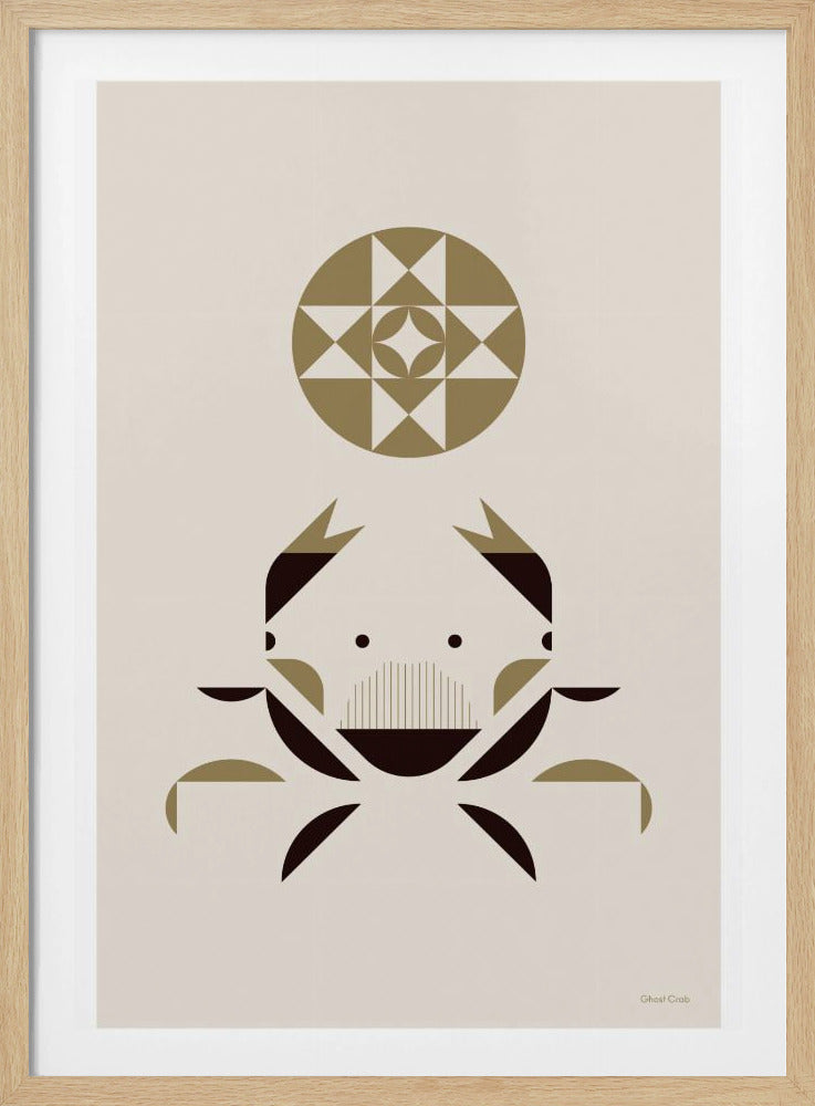 Gouden Dieren - Spookkrab (Wit) | Poster