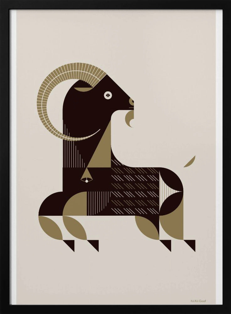 Gouden dieren - Kri Kri-geit (wit) | Poster