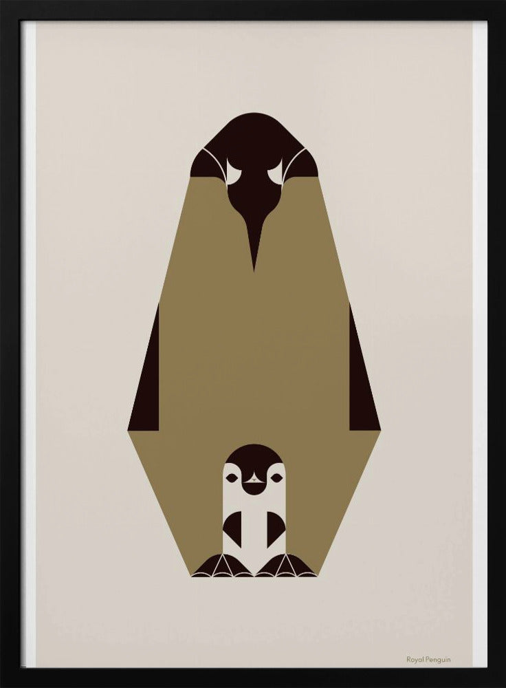 Golden Animals - Royal Penguin (white) | Poster