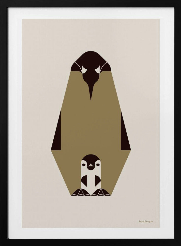 Golden Animals - Royal Penguin (white) | Poster