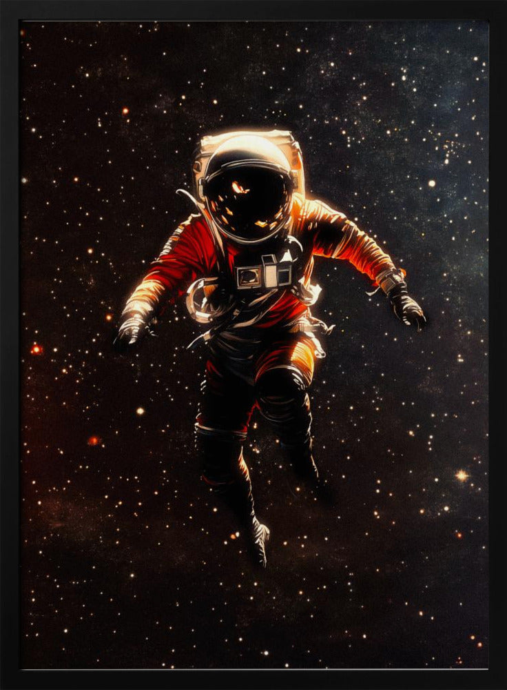 Een astronaut in de ruimte | Poster