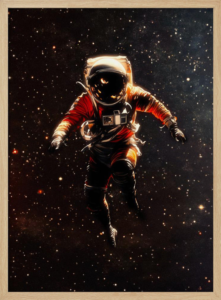 Een astronaut in de ruimte | Poster