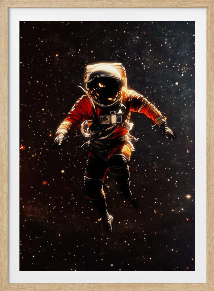 Een astronaut in de ruimte | Poster
