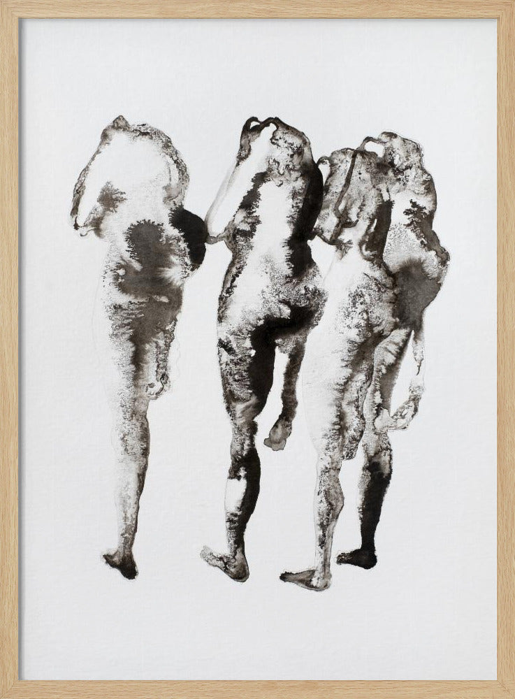 Four Figures (naar Muybridge) Verbeterde Sr | Poster