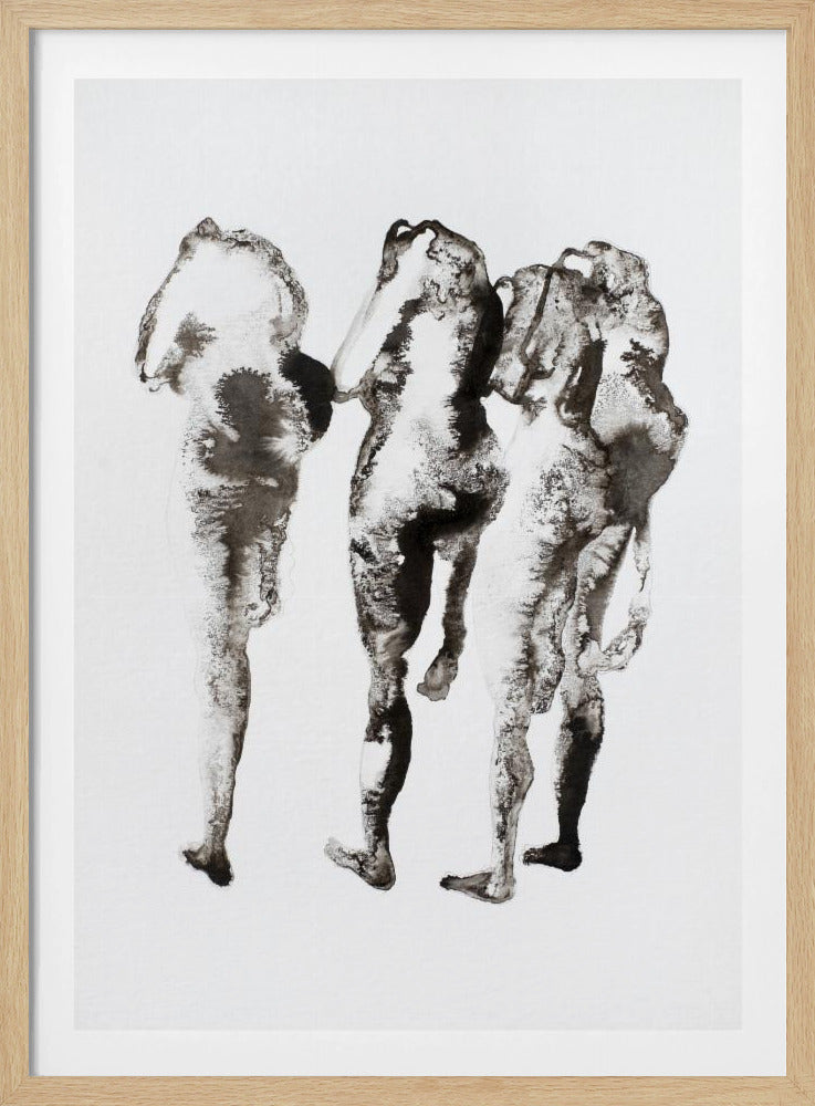 Four Figures (naar Muybridge) Verbeterde Sr | Poster