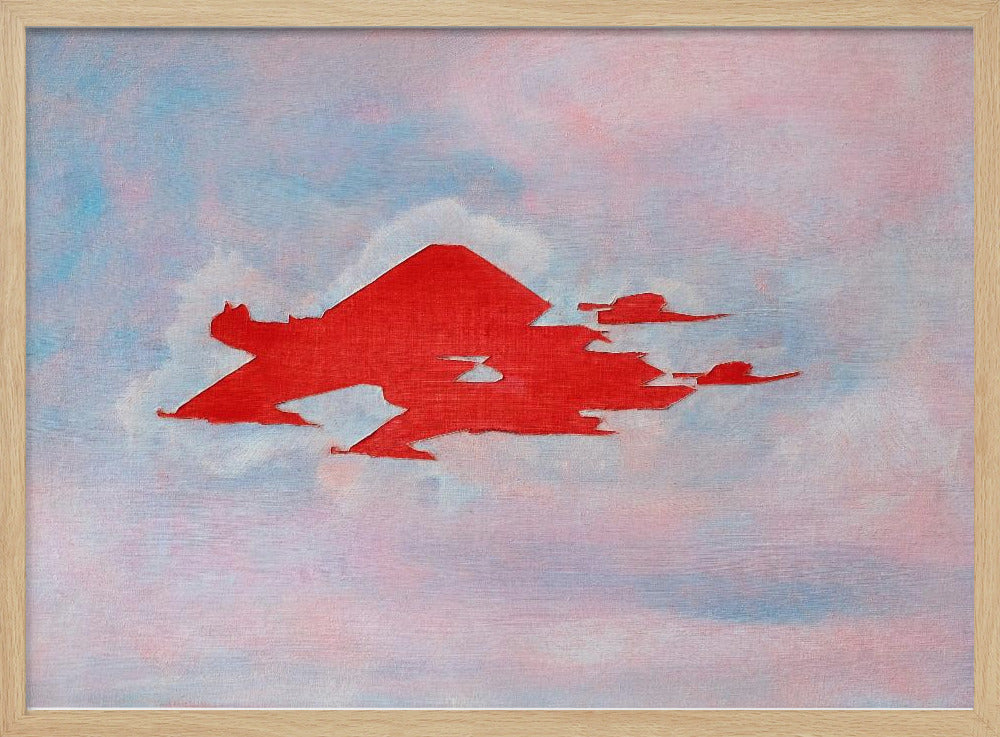 UAP Rood, Bewolkte Lucht | Poster