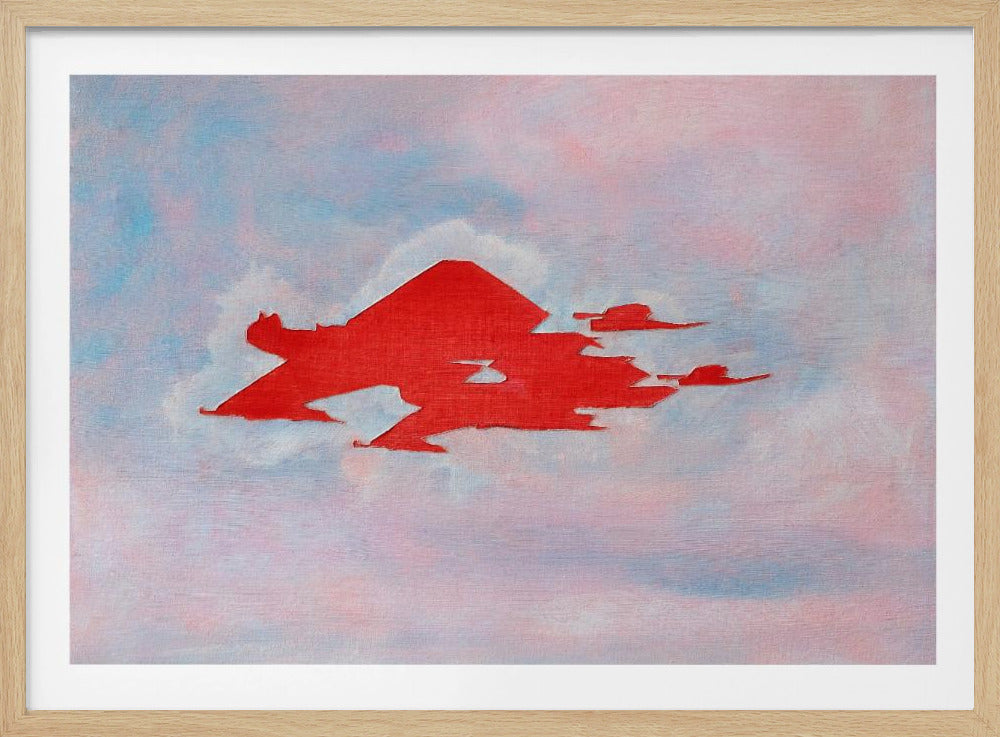 UAP Rood, Bewolkte Lucht | Poster