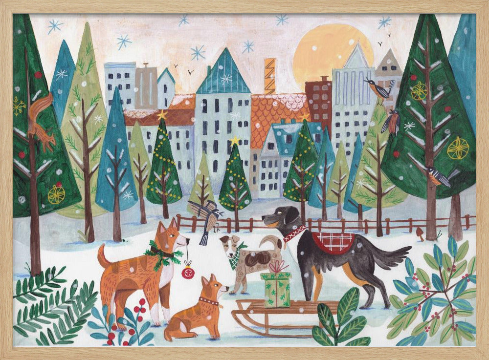 Dogs in the park | Poster