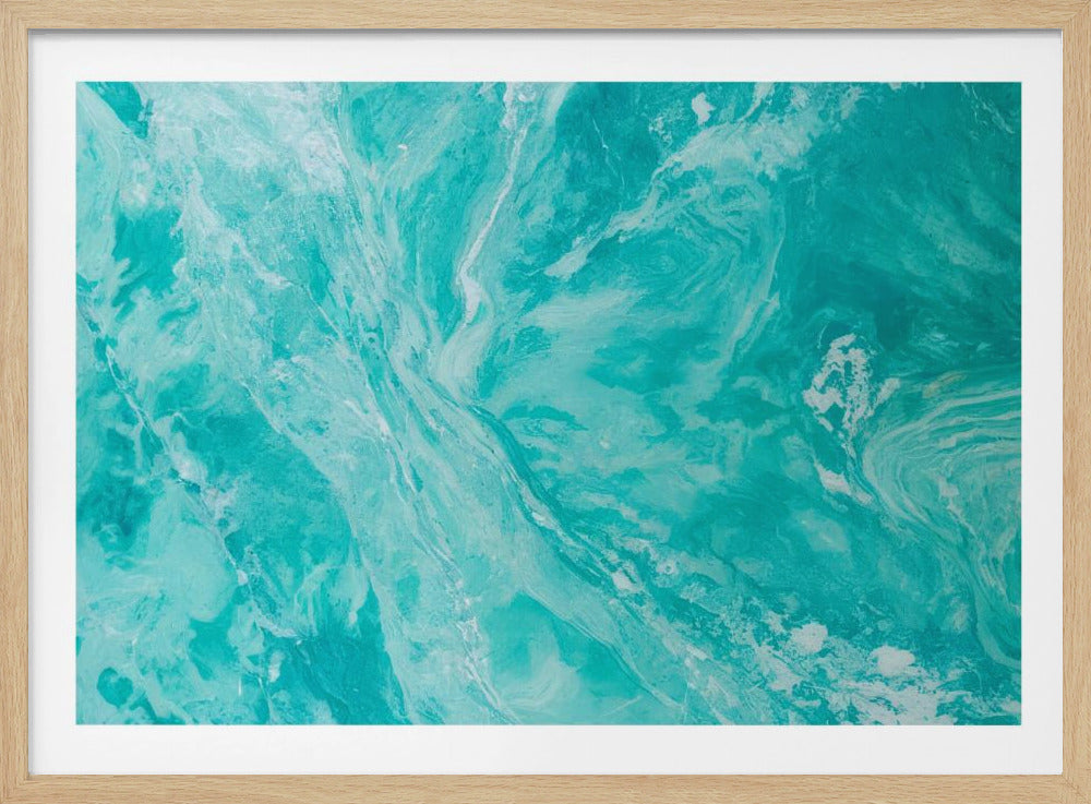 Vloeiende beweging in aquatinten | Poster