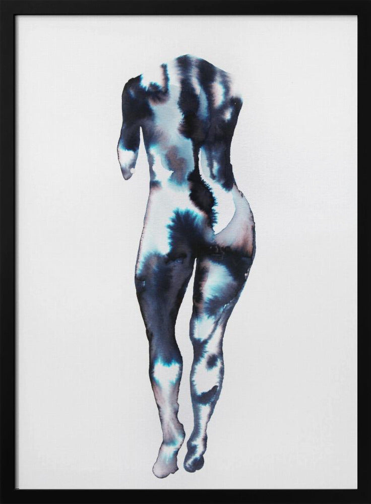 Figuur die wegloopt (zonder hoofd) | Poster