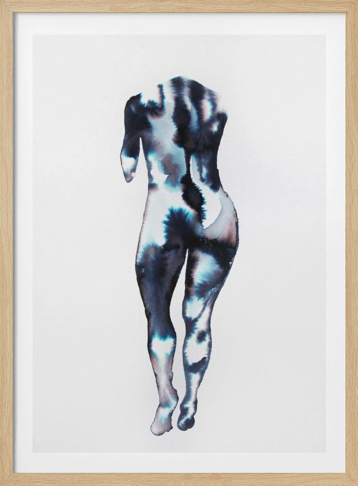Figuur die wegloopt (zonder hoofd) | Poster