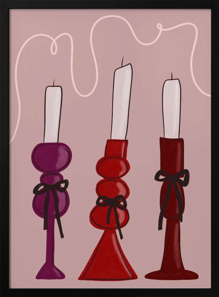 Trio van kaarsen | Poster