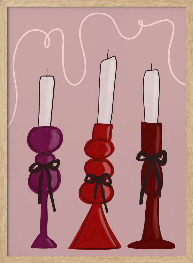 Trio van kaarsen | Poster