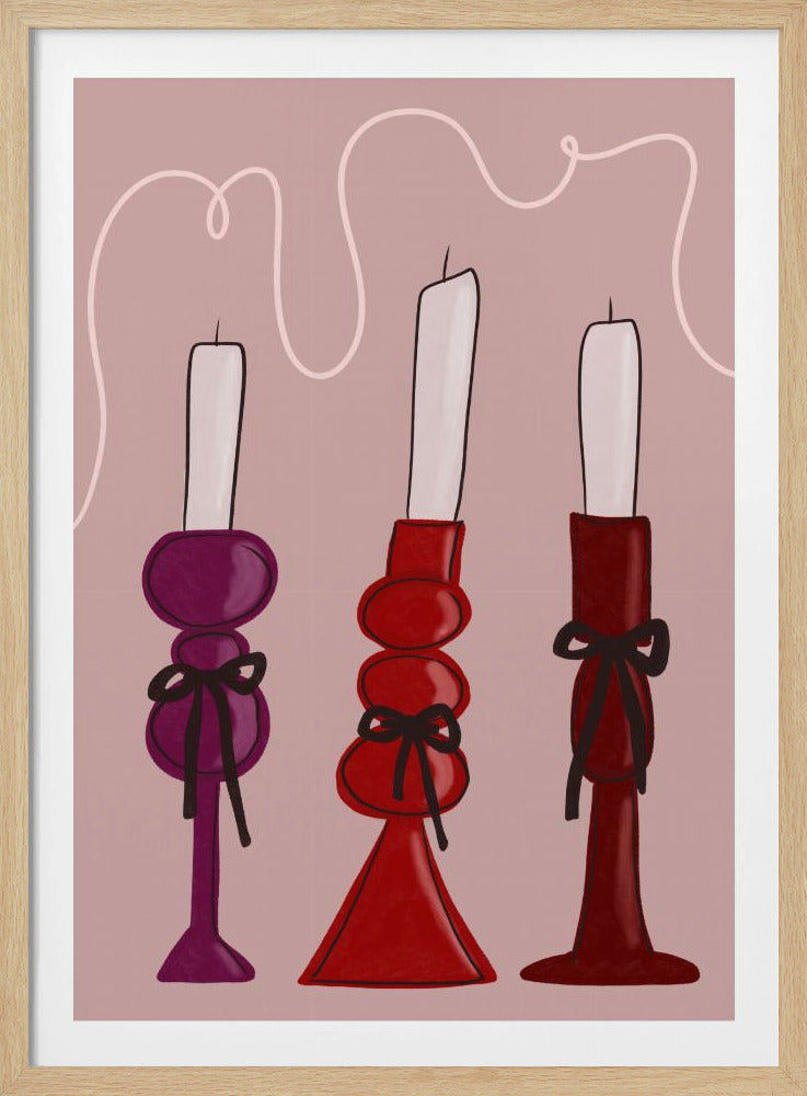 Trio van kaarsen | Poster