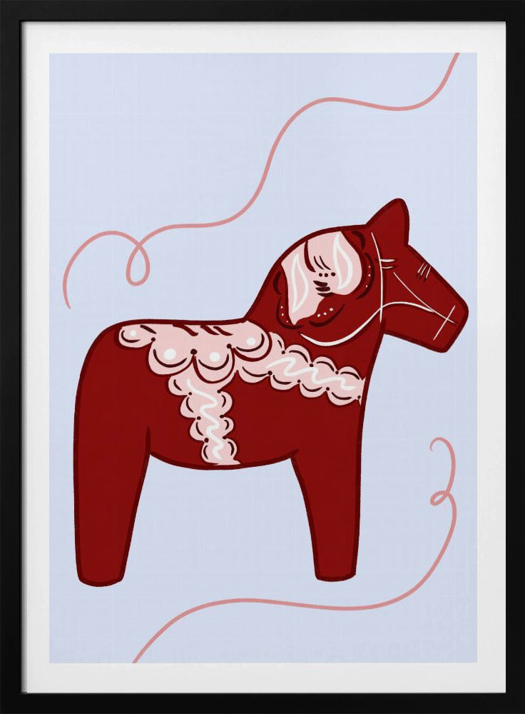 Rode Paardengril | Poster
