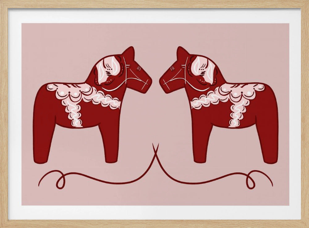 Noordse Paarden Tweelingen | Poster