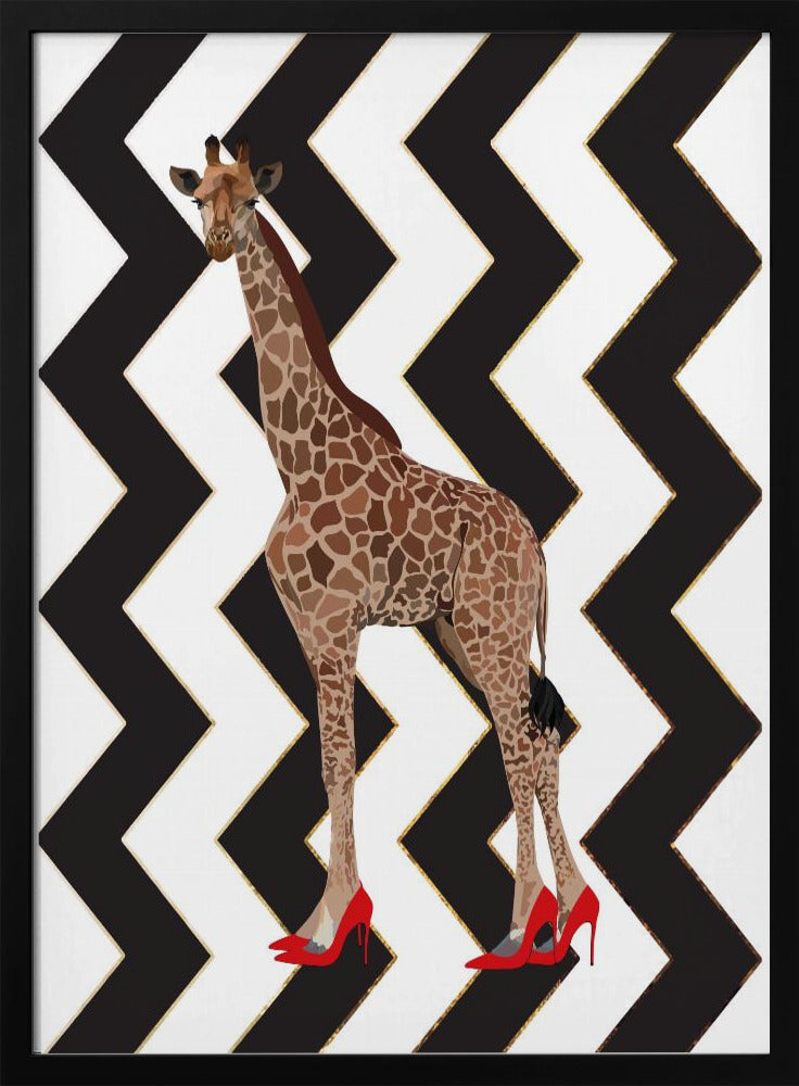 Girafhakken zigzag | Poster