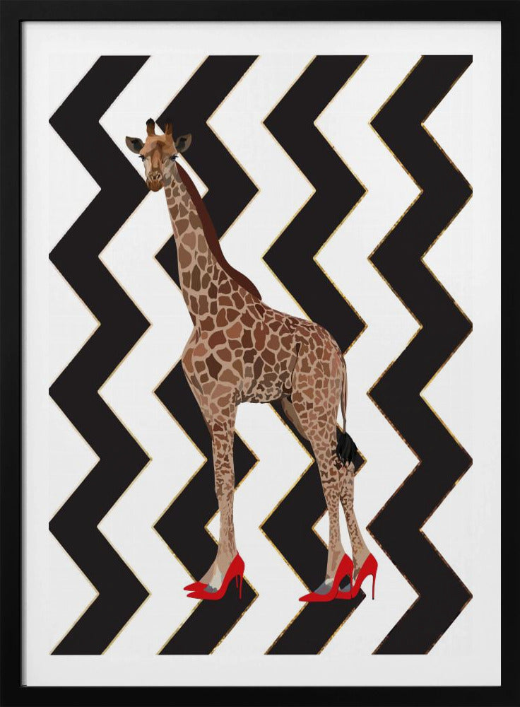 Girafhakken zigzag | Poster