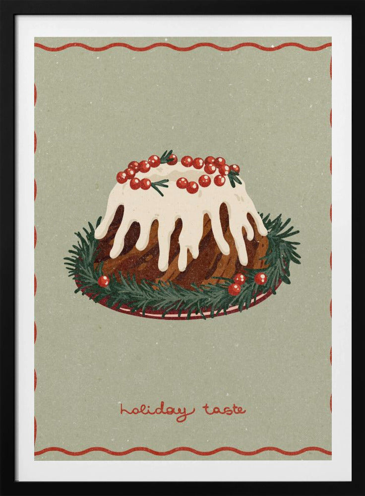 Kersttaart. Feestelijke smaak | Poster