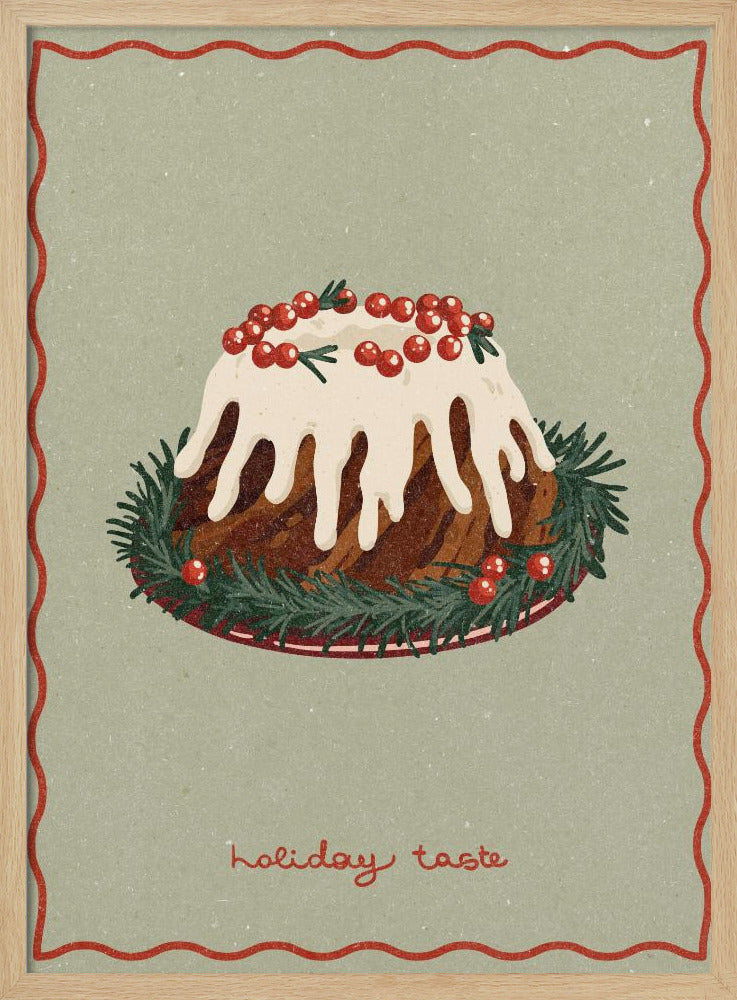 Kersttaart. Feestelijke smaak | Poster