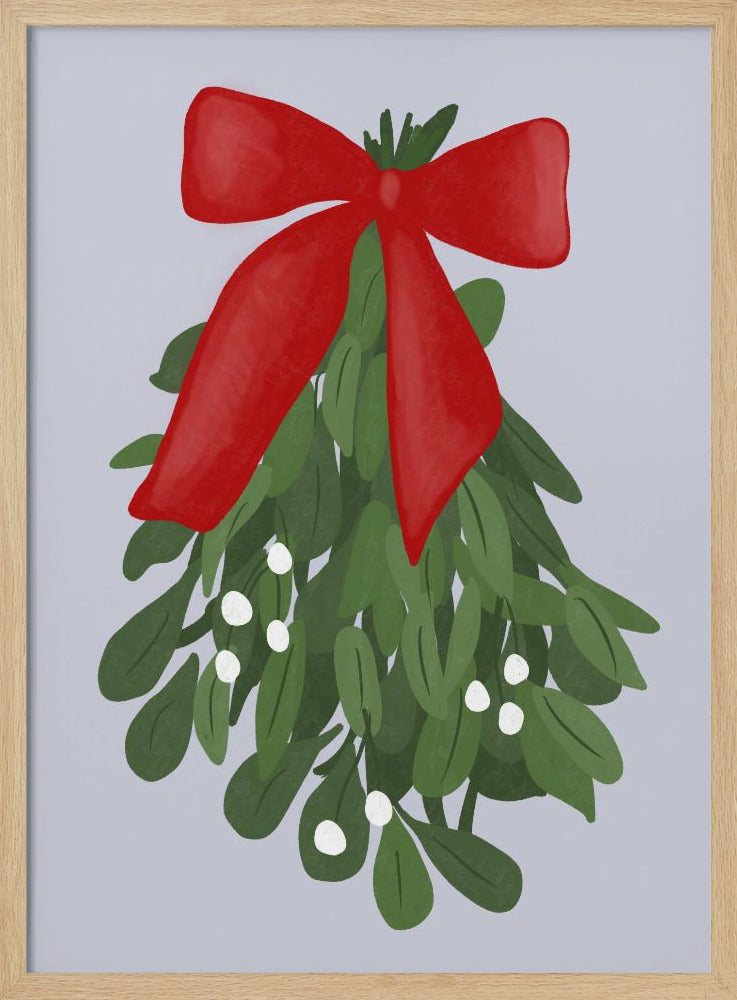 Feestelijke Maretak Charm | Poster