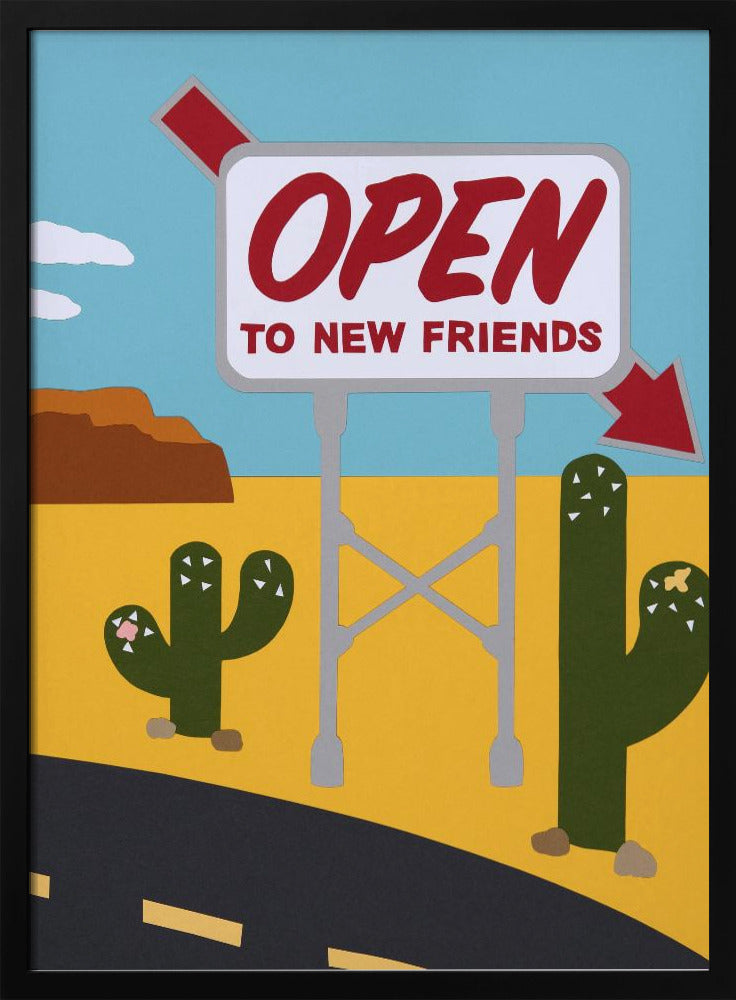 Open voor nieuwe vrienden | Poster