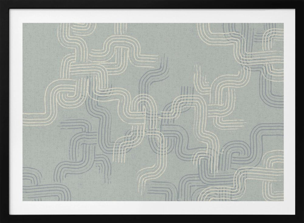 Kalmerende essentials sporen betonblauw | Poster