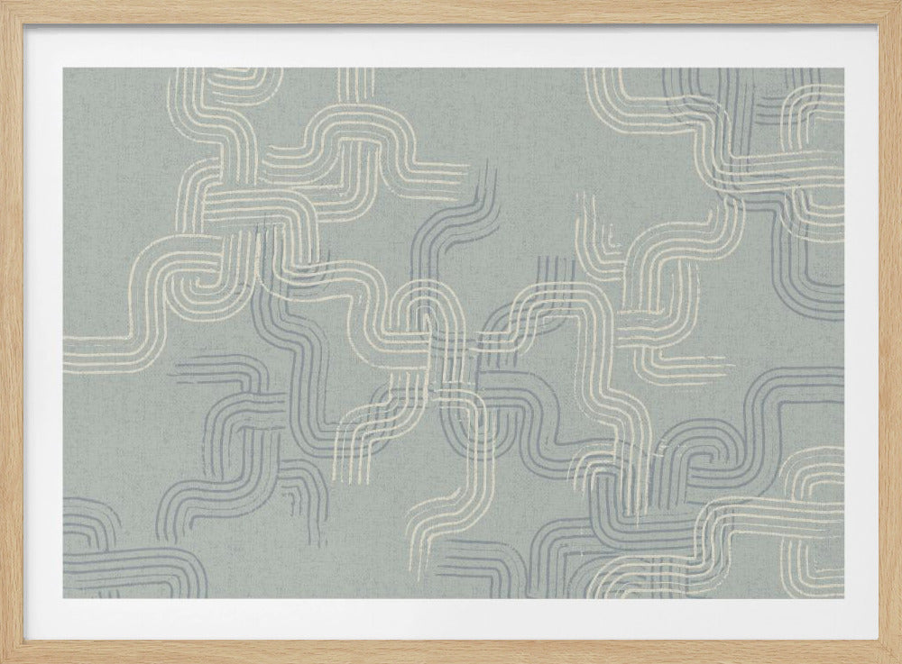 Kalmerende essentials sporen betonblauw | Poster