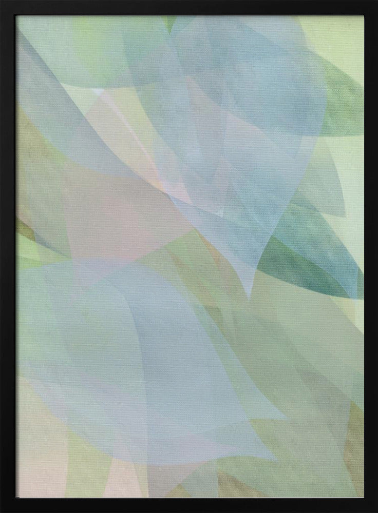 Zachte pastelbladeren 1 | Poster
