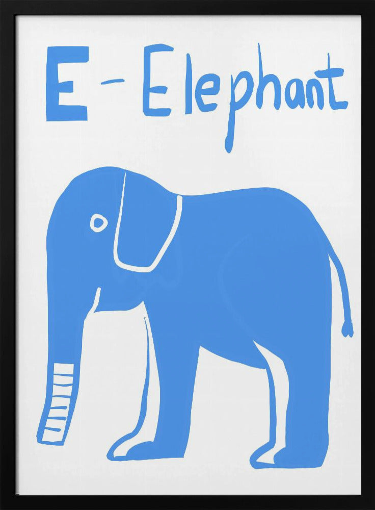 Grote blauwe olifant | Poster
