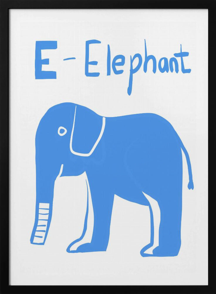 Grote blauwe olifant | Poster