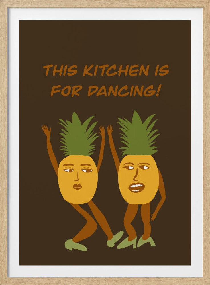 Dansende ananas | Poster