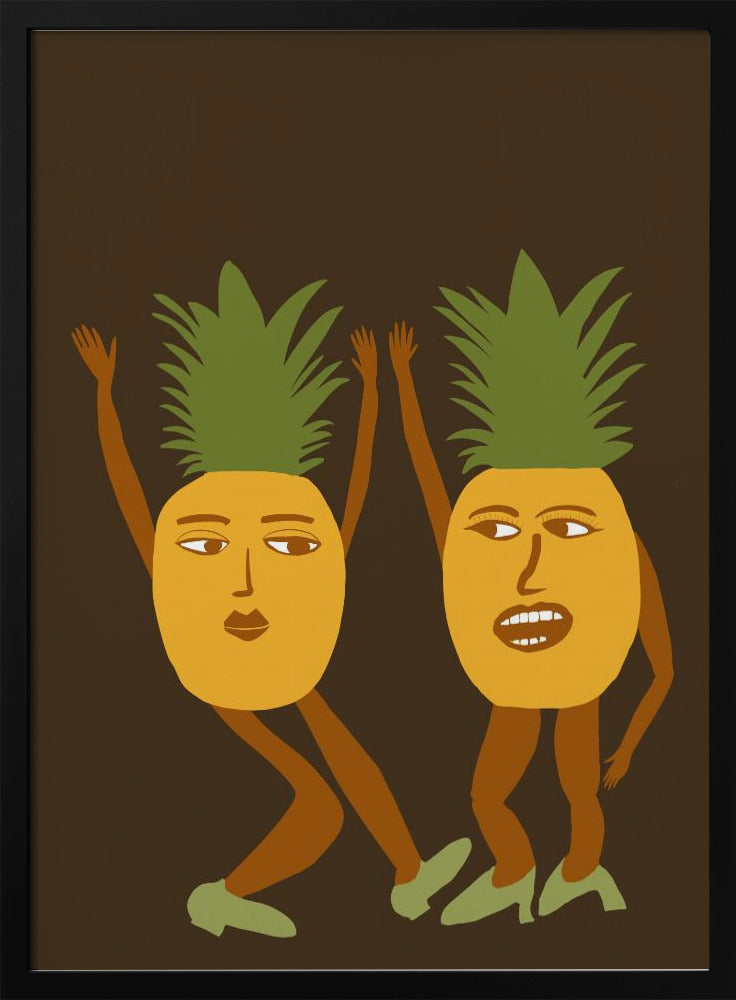 Dansende ananas | Poster