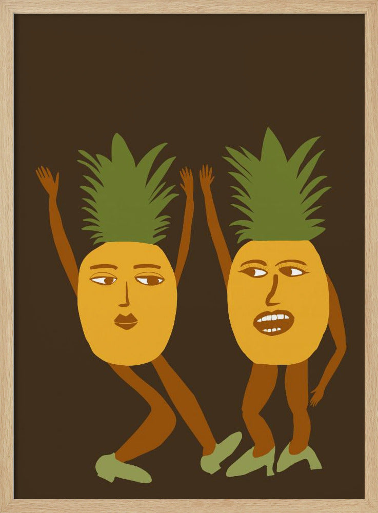 Dansende ananas | Poster